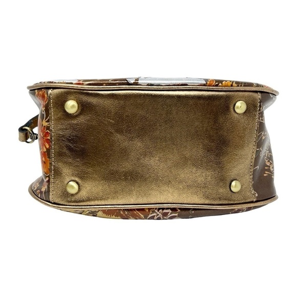 Patricia Nash Milburn Leather Crossbody Antique Bronze, New with Defects - Picture 12 of 12